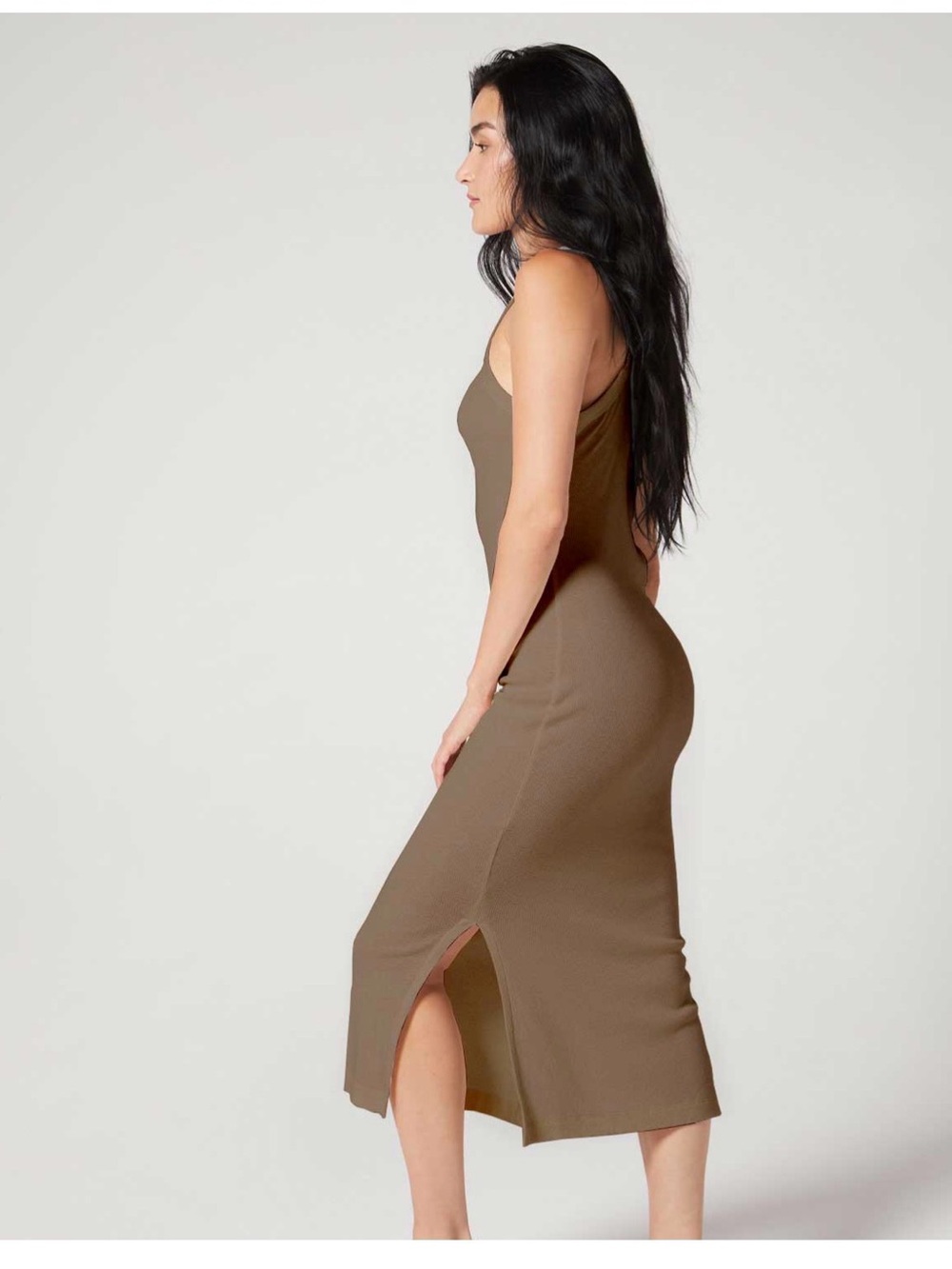 NEW Wear It To Heart JANE RIB DRESS PORTOBELLO Sz M - Picture 3 of 10